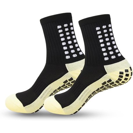 1 Pair port Socks Anti Slip Grip Soccer Football Basketball Sock Premium