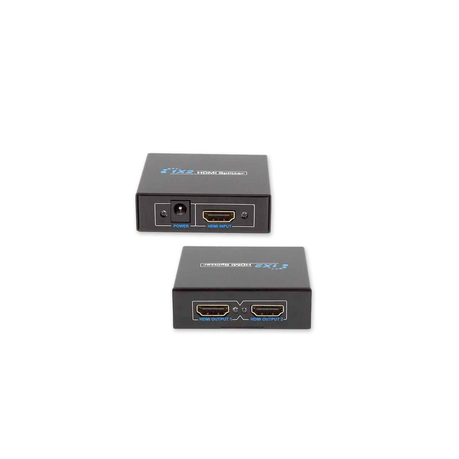 1 to 2 HDMI Splitter Adapter Converter for HDTV, 3D, TV, PC Computer Laptop