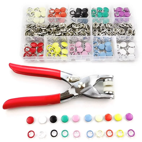 100 Piece Snaps Kit for DIY Crafts