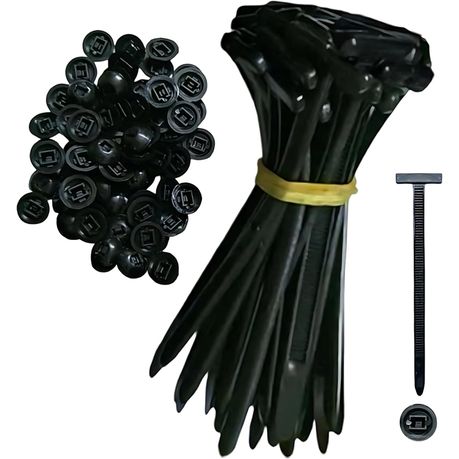 100Pcs Nylon Universal Cable Tie Buckle