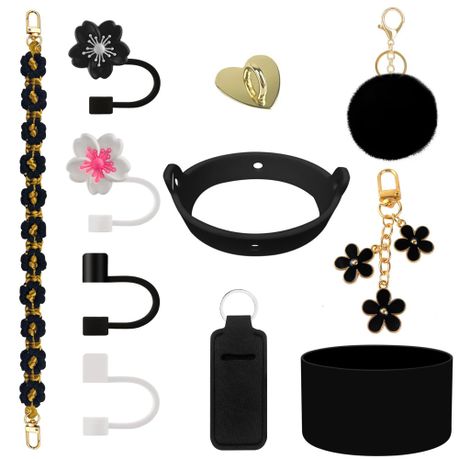 11 Piece Handle, Keychain Charms, Straw Topper Cover Cap for Stanley Cup