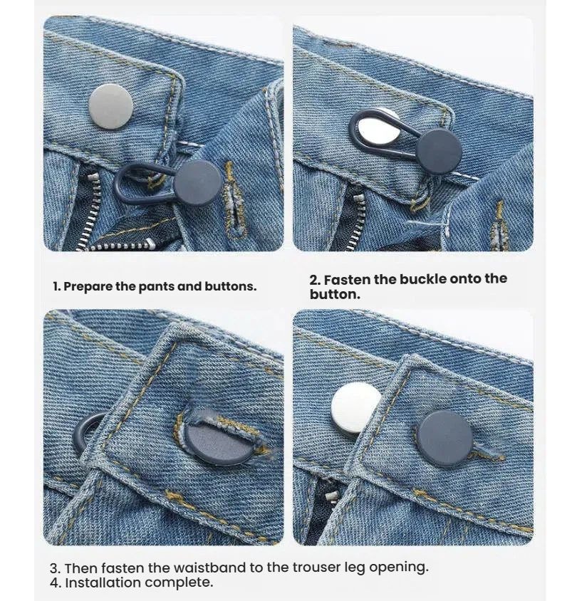 13-Piece Pants Waist Button Extender Set for Jeans & Trousers variant image 2