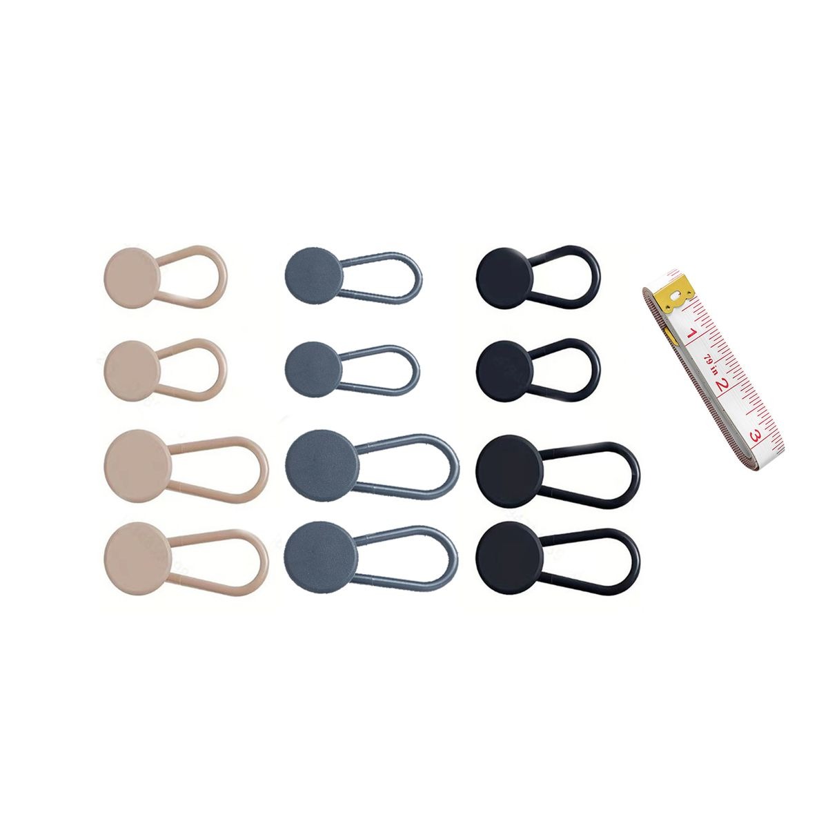 13-Piece Pants Waist Button Extender Set for Jeans & Trousers