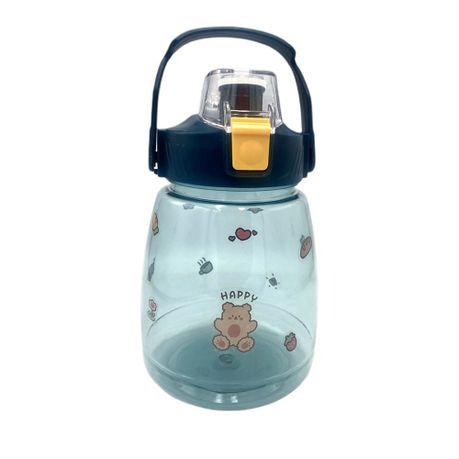 1300ml Water Bottle with Straw Large Capacity Cute Bottle
