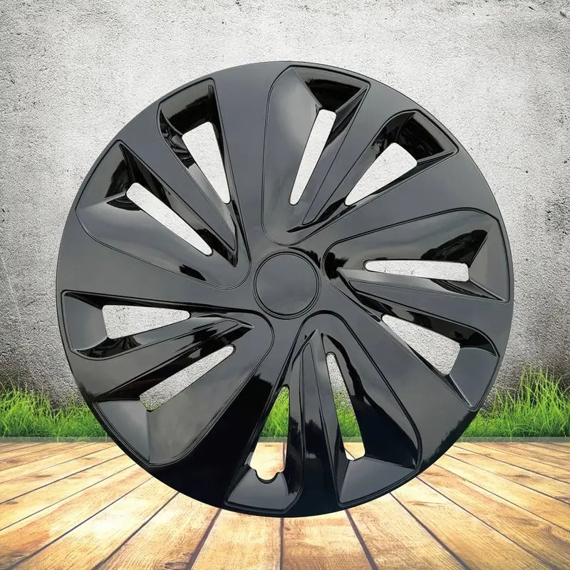 14-Inch Universal Fit Black Wheel Hub Covers variant image 2