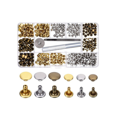 180 Piece Leather Rivets