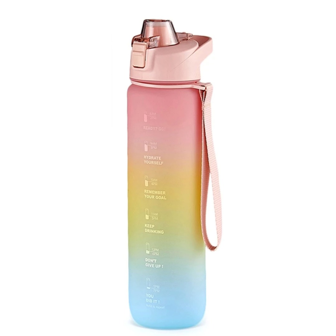 1L Motivational Fitness Water Bottle – Leakproof & BPA Free