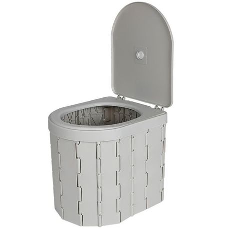 2 in 1 Portable Foldable Car Travel Toilet & Trash Can