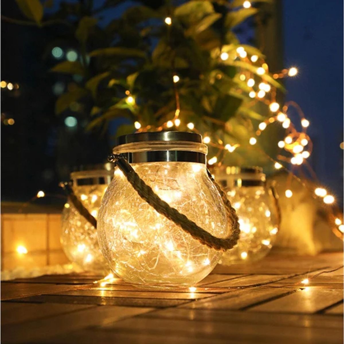 20 Led Solar Crack Ball Light variant image 3