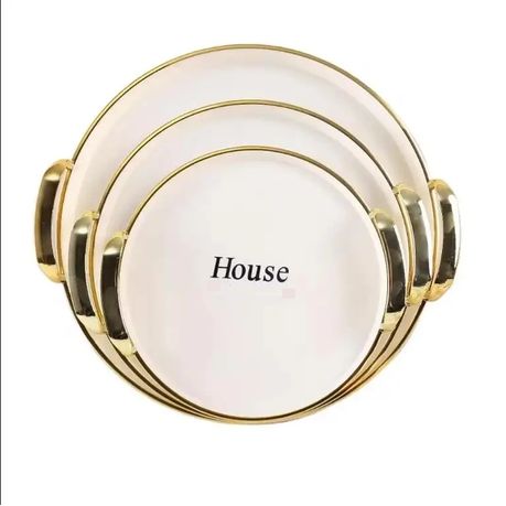 3 Piece Round Modern Multipurpose Fruit Tray Set