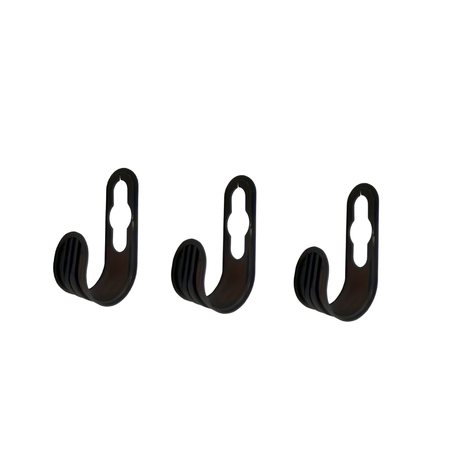3 Pieces Outdoor Wall-Mounted Watering Hose Hanger