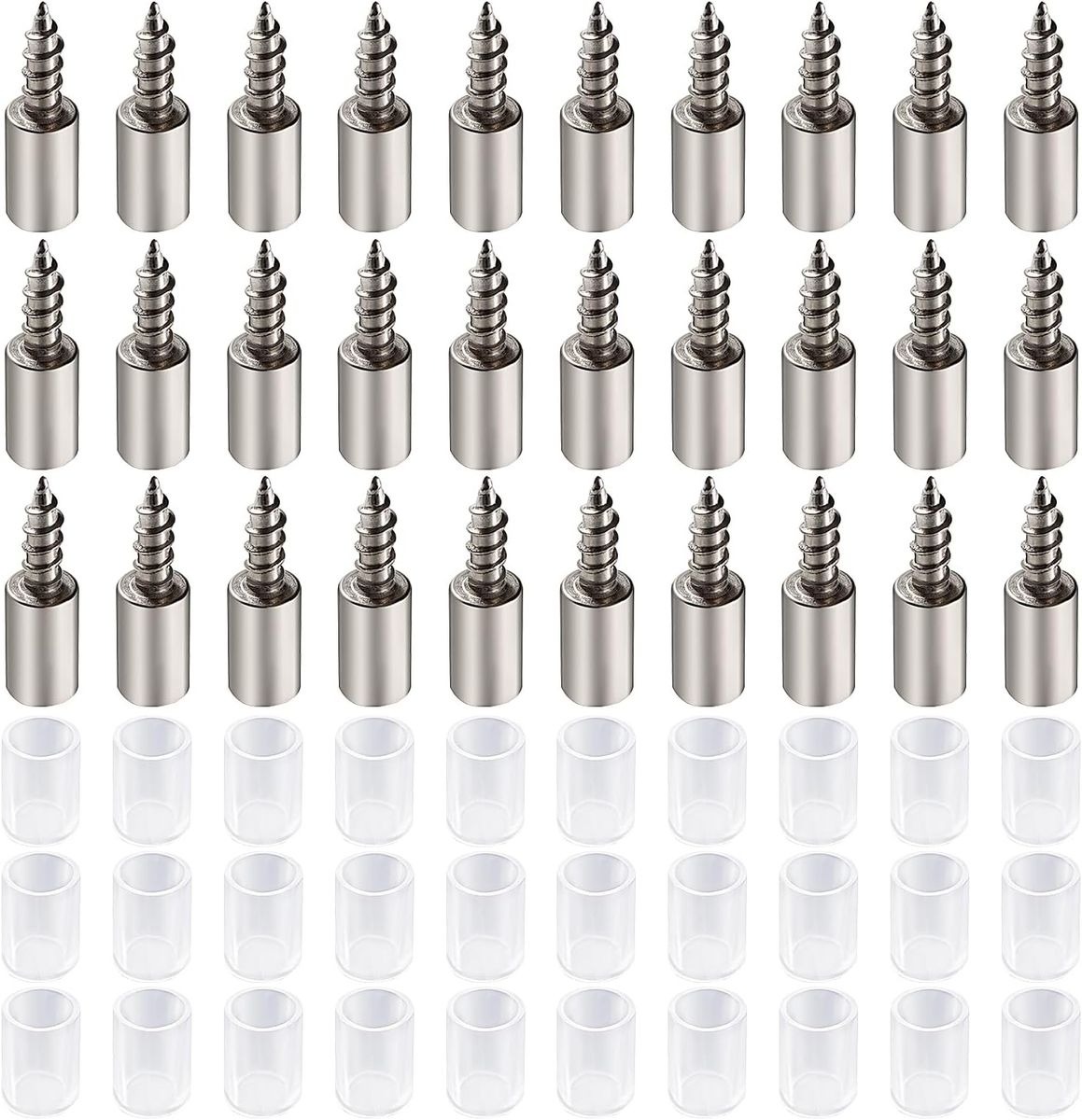 30-Piece Heavy Duty Laminate Support Pegs with Self-Tapping Screws – 25kg