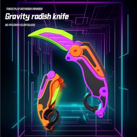 3D Printed Gravity Claw Desk Fidget Toy - Carrot variant image 2