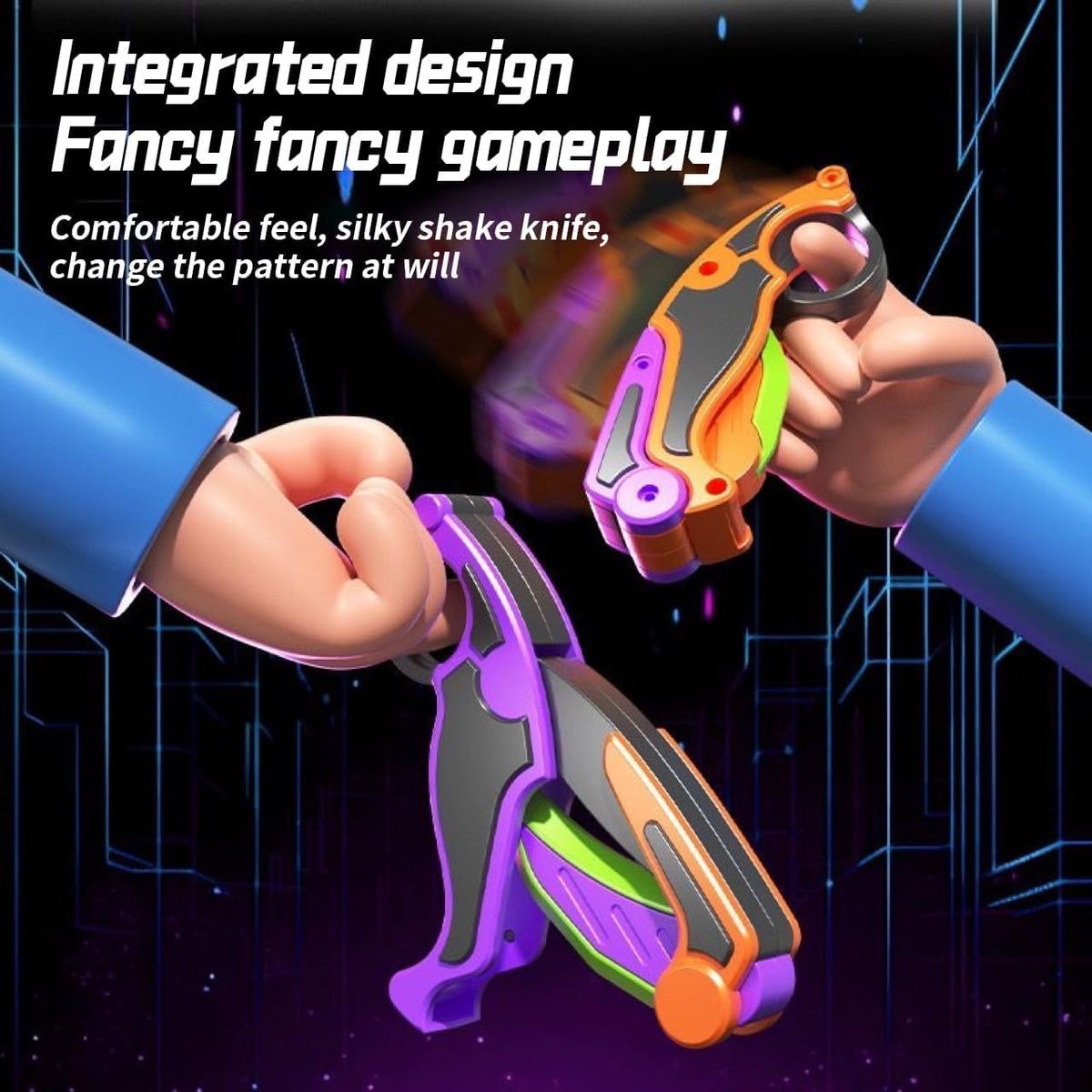 3D Printed Gravity Claw Desk Fidget Toy - Carrot variant image 4