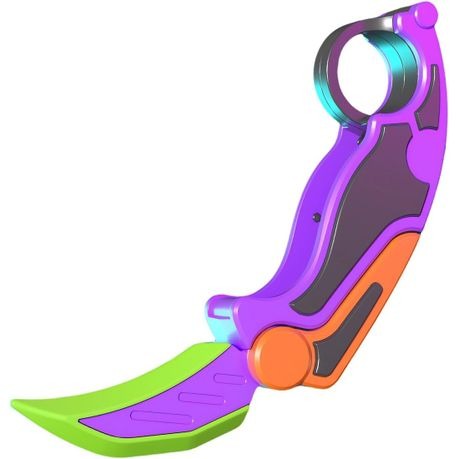 3D Printed Gravity Claw Desk Fidget Toy - Carrot