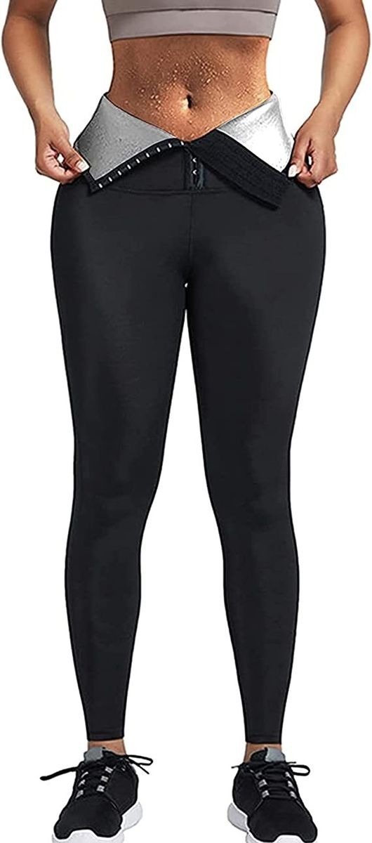 3XL High Waist Slimming Sweat Shapewear Workout Shorts