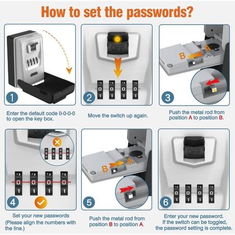 4-Digit Combination Key Lock Box with Wall Mount variant image 5