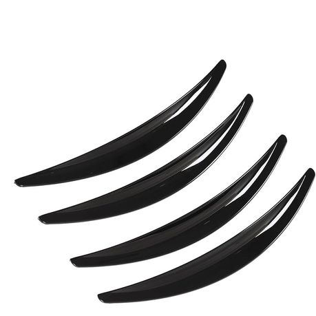 4 Piece Mud Flap Splash Guards Arch Wheel Eyebrows - Black