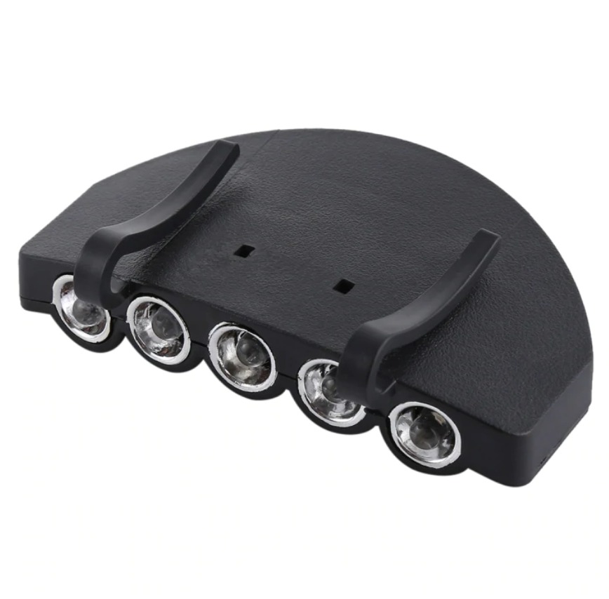 5 LED Cap Clip Light – Portable Hat Head Light
