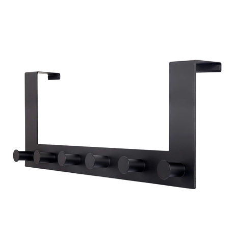 6 Hook - Matte Black Door Hook