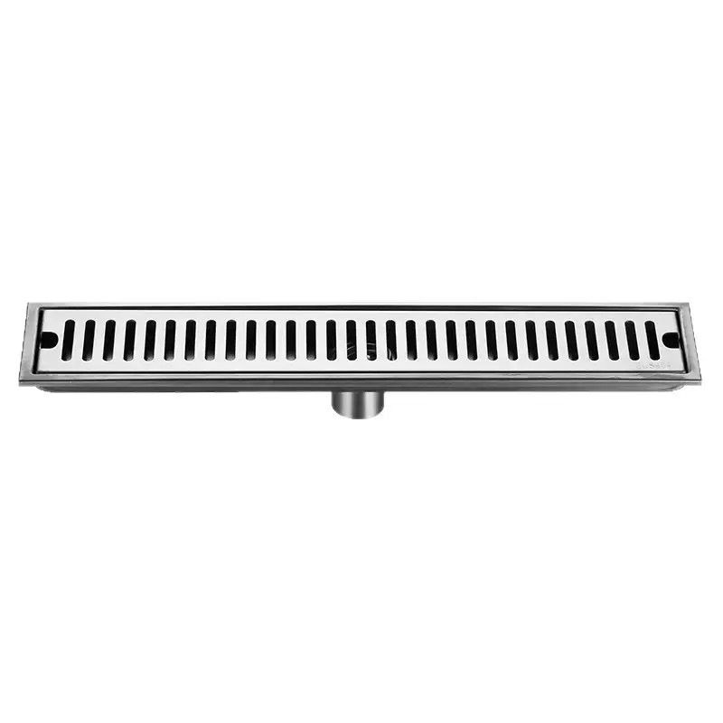 60cm 304 Stainless Steel Linear Shower Drain – Rectangular Floor Waste (Silver)
