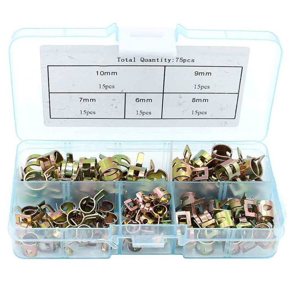 75-Piece Hose Spring Clip Clamp Set variant image 3