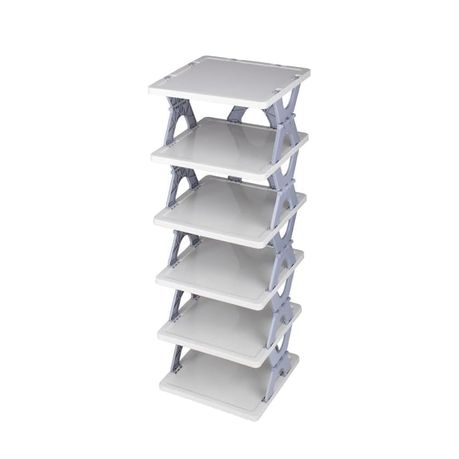 79cm x 27cm 6 Tier Folding Shoe Rack