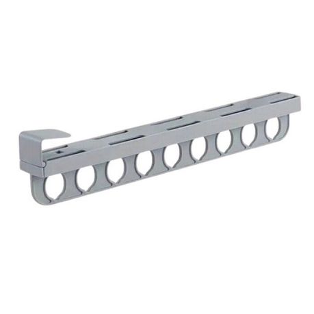 9 Hanging Holes Extendable Clothes Rail