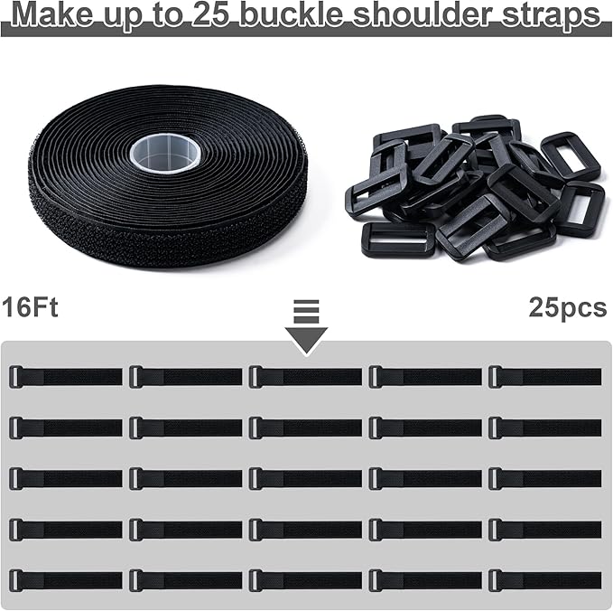 Adjustable Reusable Cable Straps with Secure Buckle Fasteners variant image 2