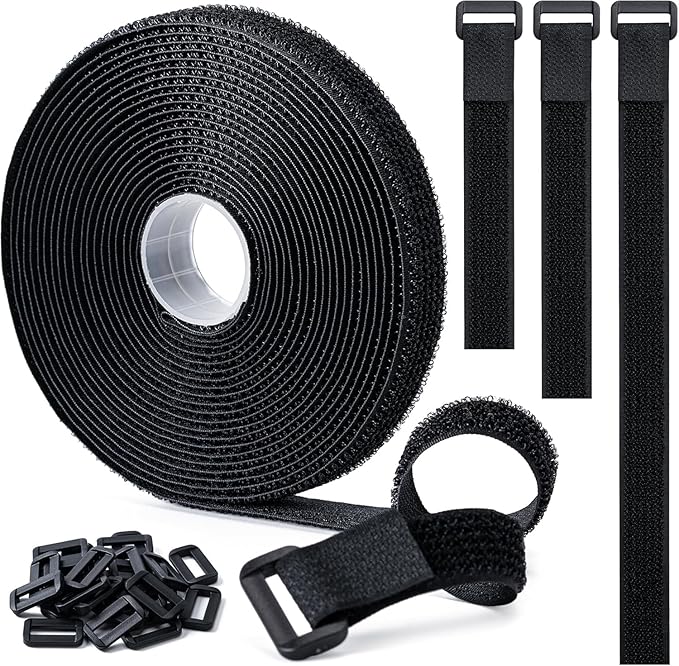 Adjustable Reusable Cable Straps with Secure Buckle Fasteners