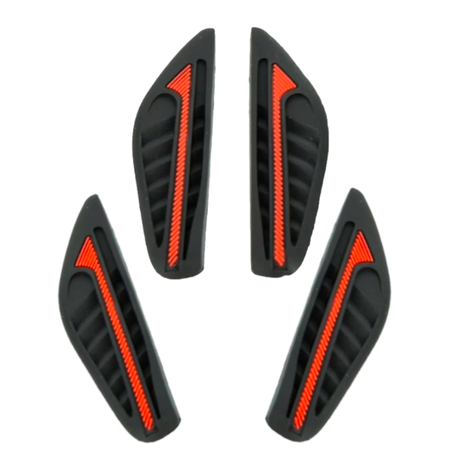 Anti-Scratch Stickers Car Accessories - Black & Red