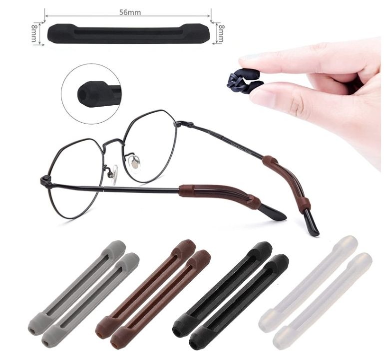 Anti-Slip Silicone Eyeglasses Temple Holders – Sports & Learning Grip Protectors variant image 3
