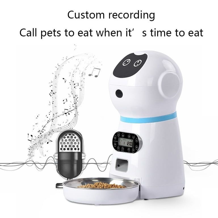 Automatic Dog And Cat Food Feeder With Portion Control And Voice Commands variant image 2