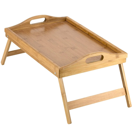 Bamboo Bed Tray With Foldable Legs