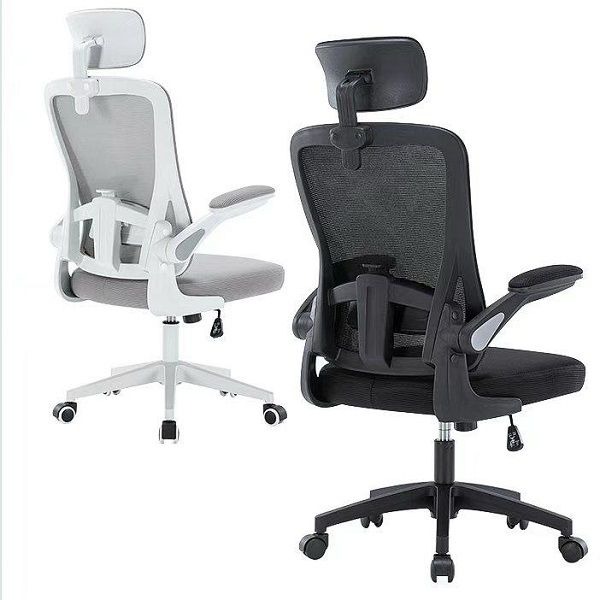Black Height-Adjustable Swivel Office Chair variant image 3