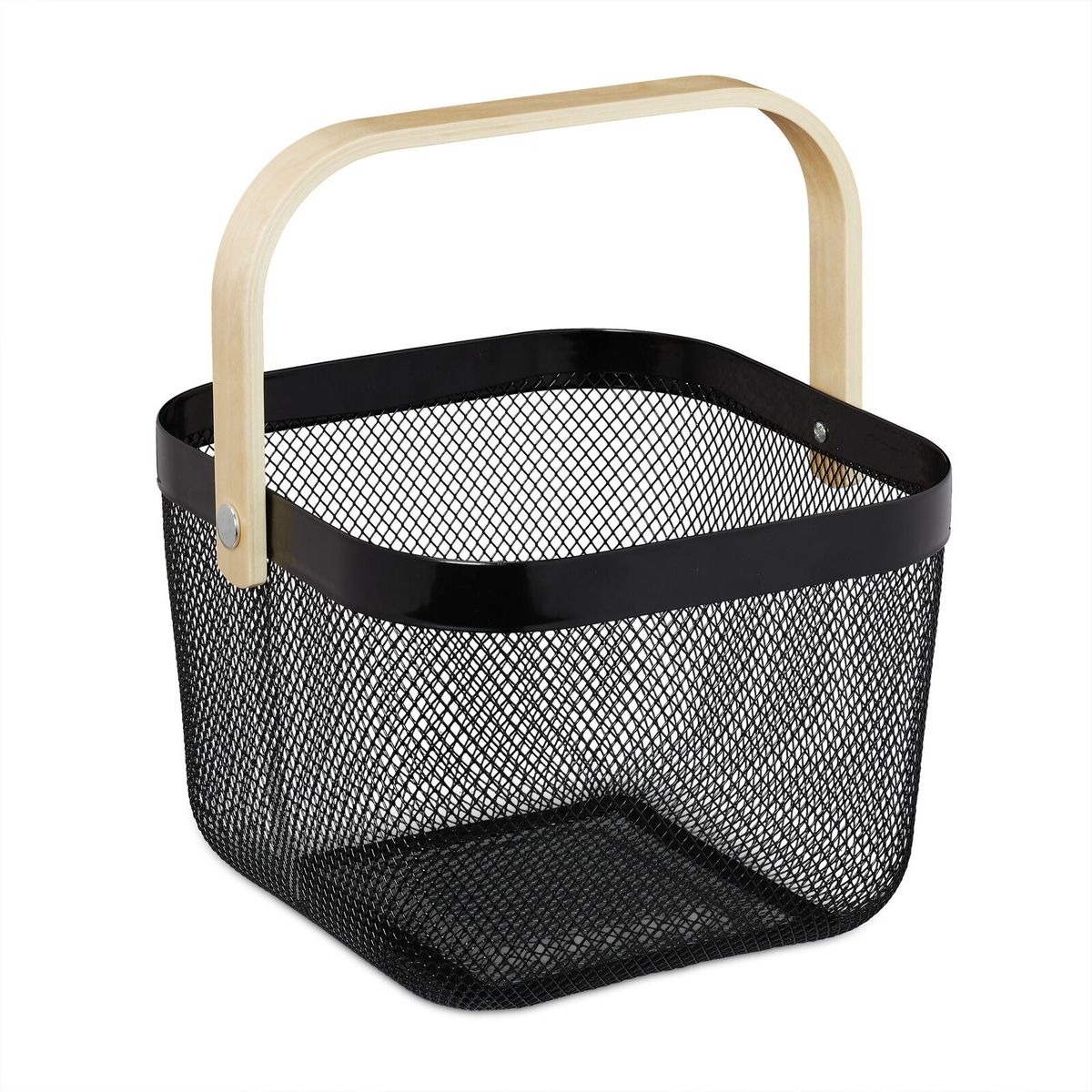 Black - Mesh Wire Storage Baskets