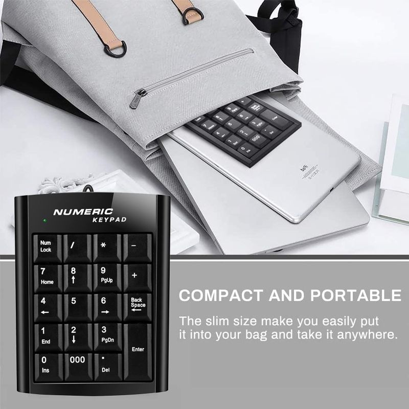 Black USB Wired Numeric Keypad variant image 3