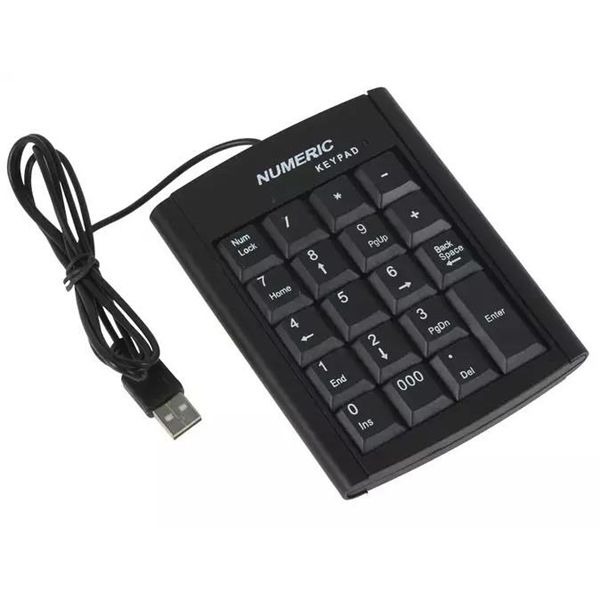 Black USB Wired Numeric Keypad