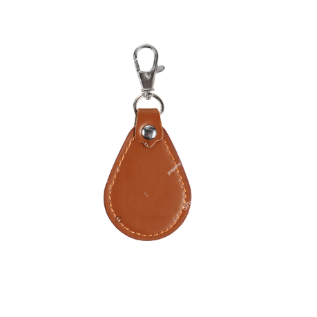 Brown- Leather Keychain For Car Keys