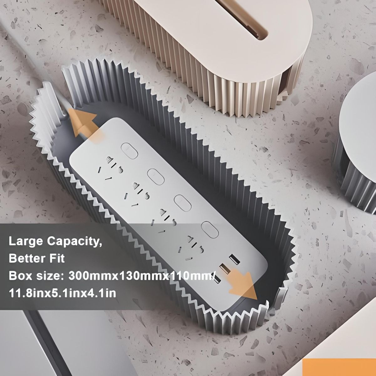 Cable Management Box Grey variant image 2