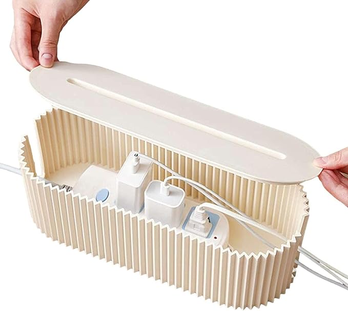 Cable Management Box – Plastic Cord Organizer & Power Strip Cover for Wires and Cables variant image 2