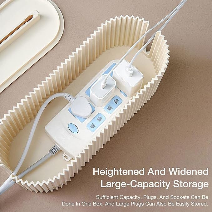 Cable Management Box – Plastic Cord Organizer & Power Strip Cover for Wires and Cables variant image 3