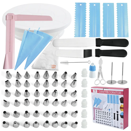 Cake Decorating Kit Baking Supplies Tools with Ebook and Booklet