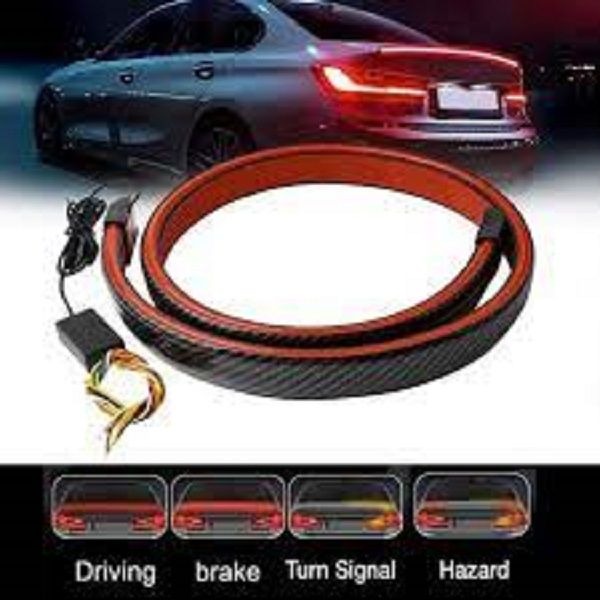 Car Carbon Fiber LED Tail Light Strip – Universal Fit variant image 2