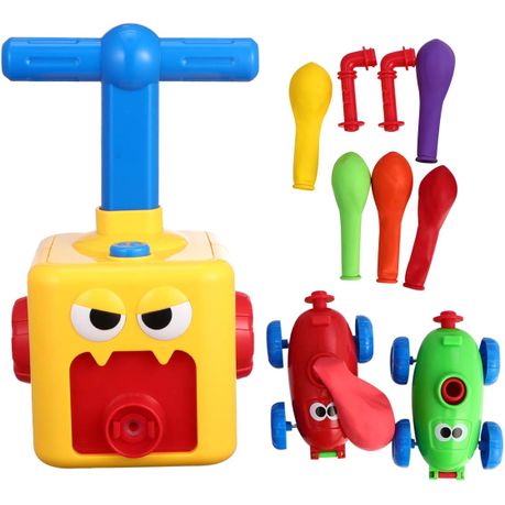 Car Launcher with Balloon Air Vehicle - Yellow 