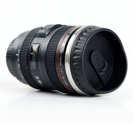 Classy Camera Lens Style Thermo- Stainless Steel Cup