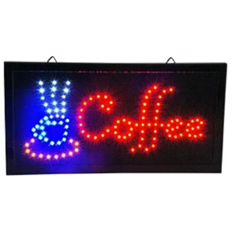 Coffee LED Animated Cafe Open Sign