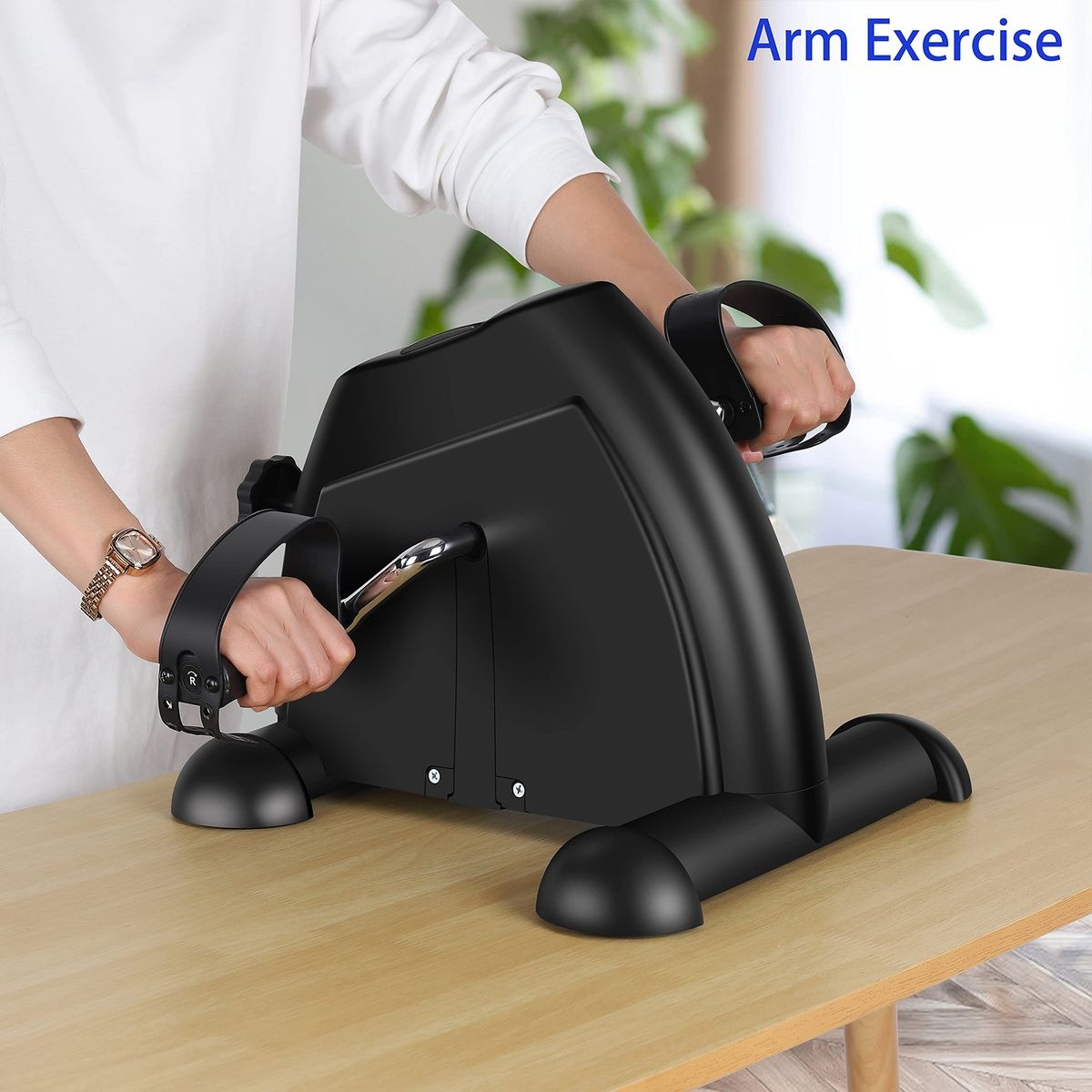 Compact Mini Exercise Pedal Bike for Arms & Legs – Black variant image 2