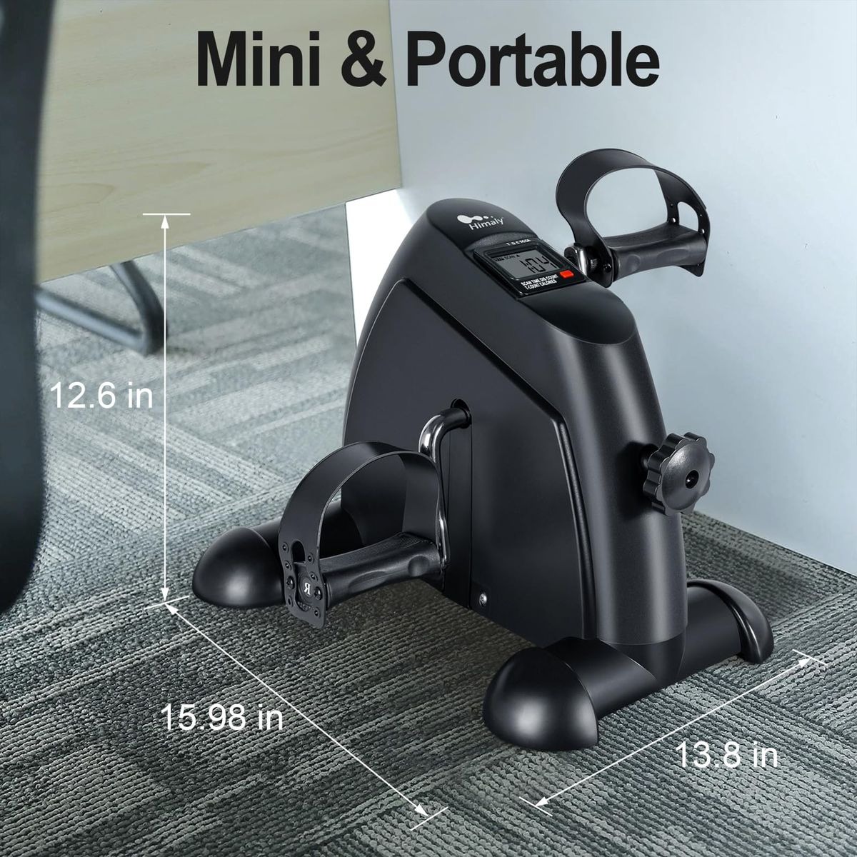 Compact Mini Exercise Pedal Bike for Arms & Legs – Black variant image 3