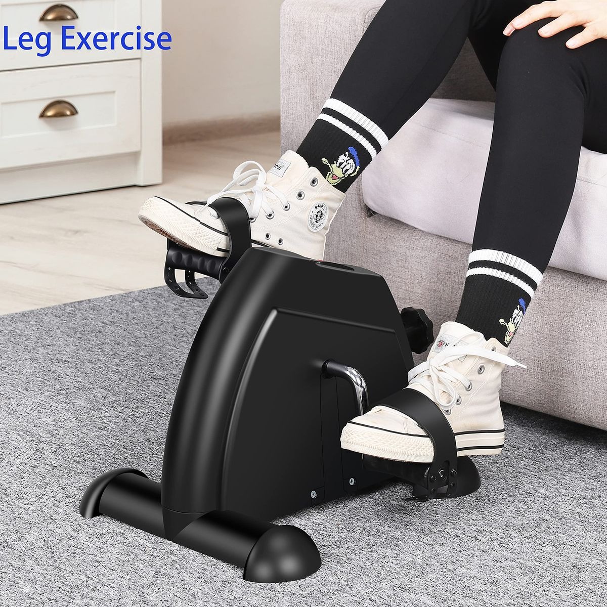 Compact Mini Exercise Pedal Bike for Arms & Legs – Black variant image 7